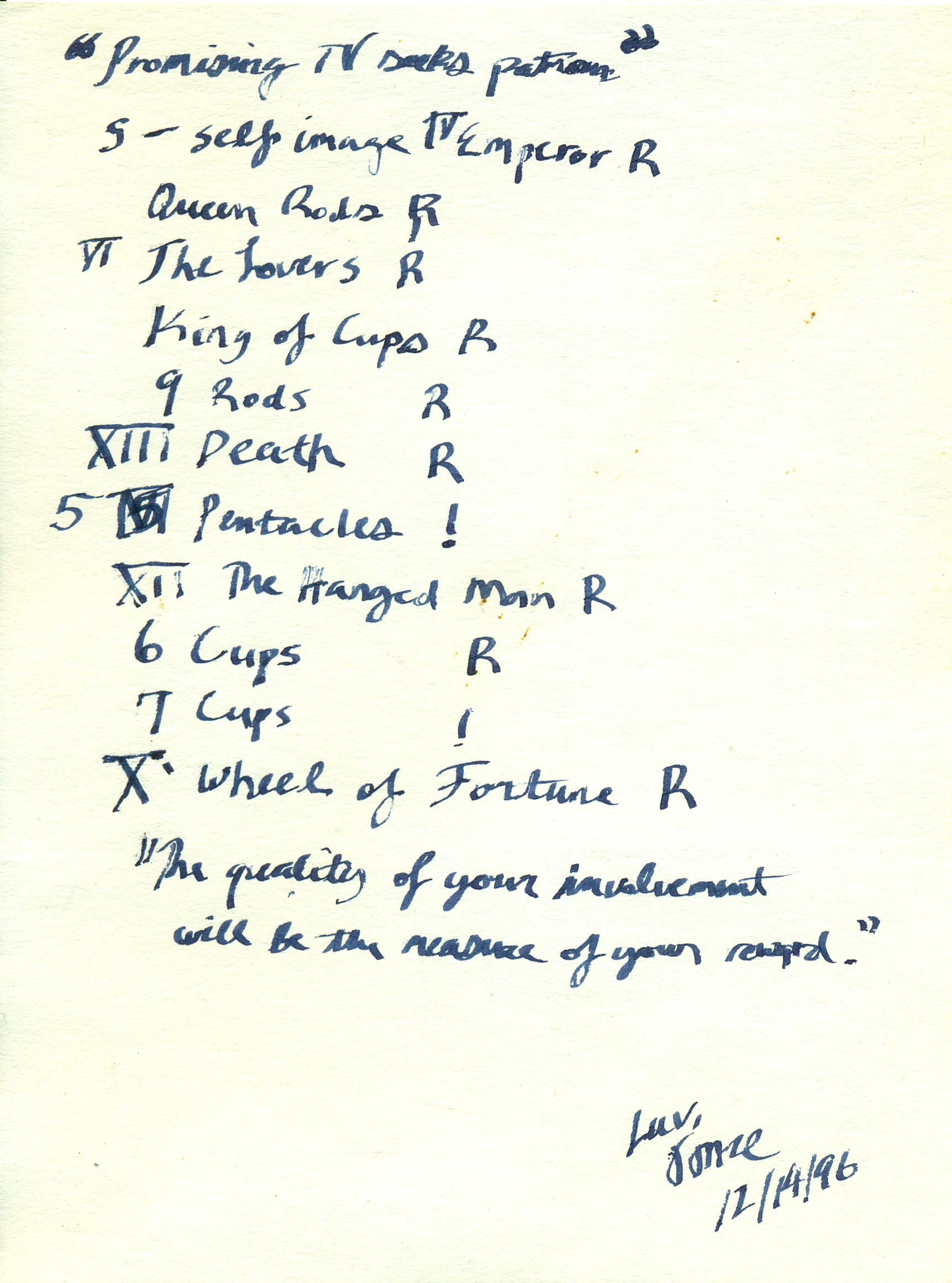 ./ annerose - SLAVERY - SEEKING SINCE December 29 1996 - Tarot - Promising TV seeks patron.png